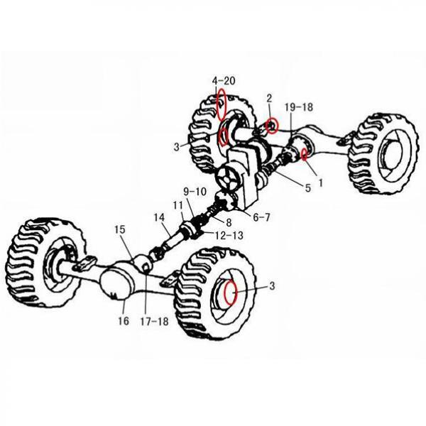 KOMATSU REAR AXLE ASS'Y 567-22-70000 #1 image